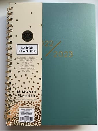 Large 18-month planner 1