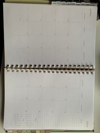 Large 18-month planner 3