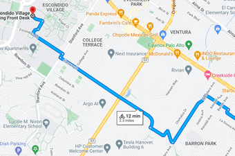 Palo Alto-2 卧室 带家具;地理位置好 2.4 mile to Campus Dr; 3.1mile to Med school 1