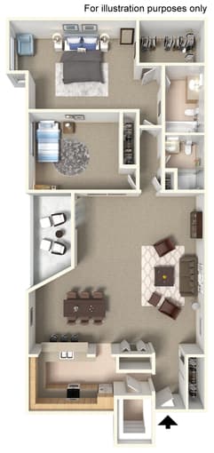 Stanford Oak Creek Apartment, 2B2B, looking for a male roomate 1