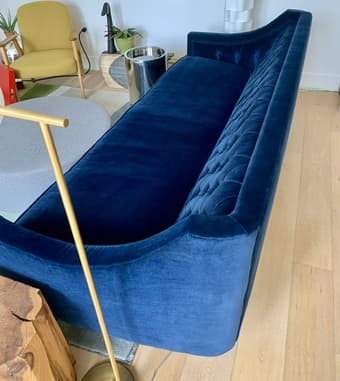 Coco Sofia Dark Blue Velvet Sofa 2