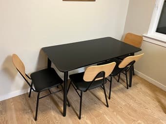 IKEA LISABO table + chairs 1