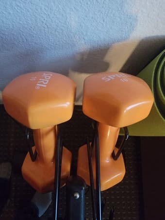 Set of 10 pound dumbbells 1