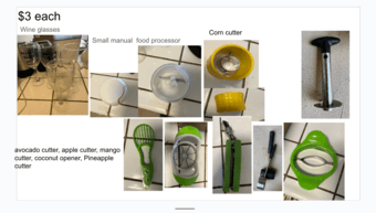 Kitchenware: Plates, utensils, produce storage containers, baking tool 2