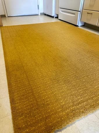 IKEA LANGSTED Rug, low pile, yellow, 4 ' 4 " x 6 ' 5 " 2