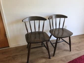 Two wooden chairs 1