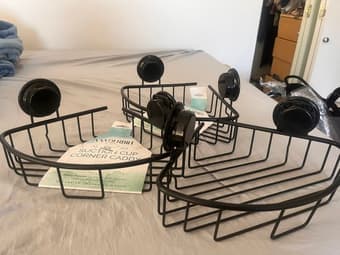 Unused shower racks 1