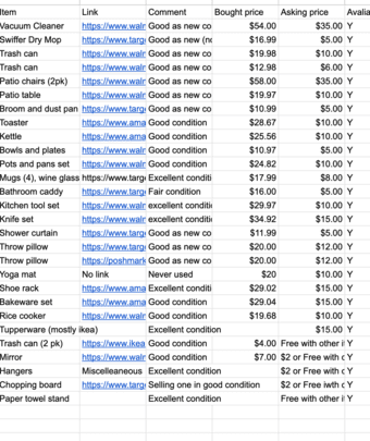 Moving Sale 1