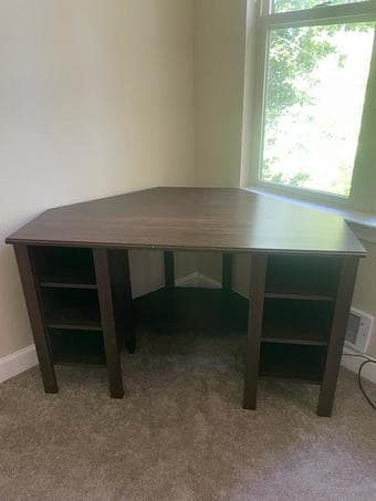 corner wood desk 1