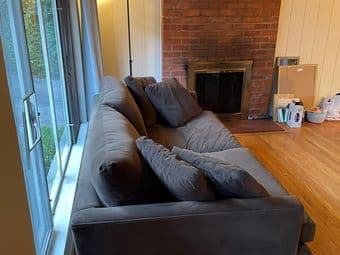 Crate & Barrel Lounge Deep Sofa Couch 93" 3