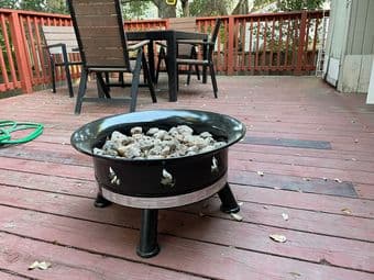 Propane powered firebowl - like new! gas fire pit 3