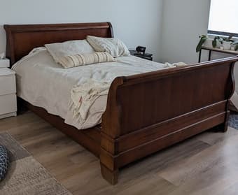 For Sale: Queen Sleigh bed + Leesa Mattress - $75 OBO 1