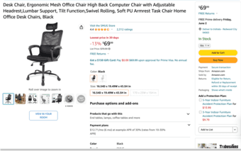 Moving Sale- Desk Chair & Adjustable Desk (Price Negotiable) 2