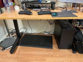 Uplift Standing Desk - Carbonized Bamboo 48x30 1
