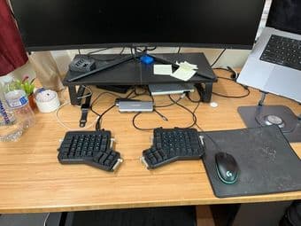 Uplift Standing Desk - Carbonized Bamboo 48x30 2