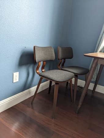 2 chairs (50 each OBO) 1