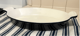 Dansk enameled oval baker 1