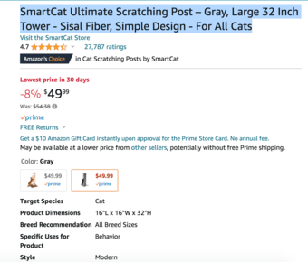 ULtimate Cat Scratching Post 2