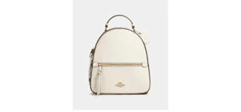 Coach White Leather Backpack 1