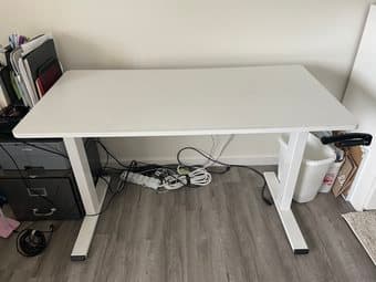 White Standing Desk 1