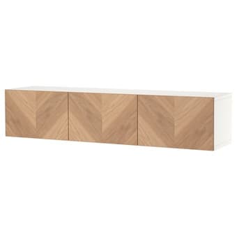 TV Bench with Wooden Doors 2