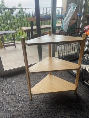Small standing shelving unit 1