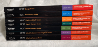 Kaplan MCAT 7 book set + Quicksheets, completely unused 2022 1