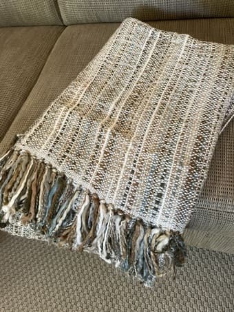 Crate & Barrel throw in Natural 1