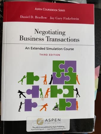 International Business Negotiations and Foundations of Corporate Law 1