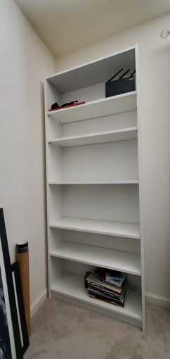 White IKEA Billy Bookcase (79.5 " x 31.5") 1
