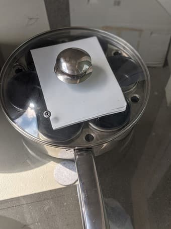 Egg poacher stainless steel NEW 1