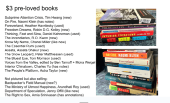 graduation moveout sale (monitor, area rug, books, shoes, + more) 2