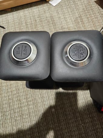 Peloton 15lb dumbbells set 2