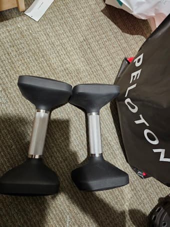 Peloton 15lb dumbbells set 3