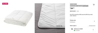 IKEA Duvet Full/Queen size 1
