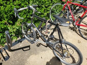 Mini Velo + Helmet, front & back lights, U-lock / for under 5.2" 1