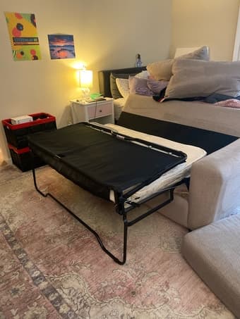FREE beige pull out couch 2
