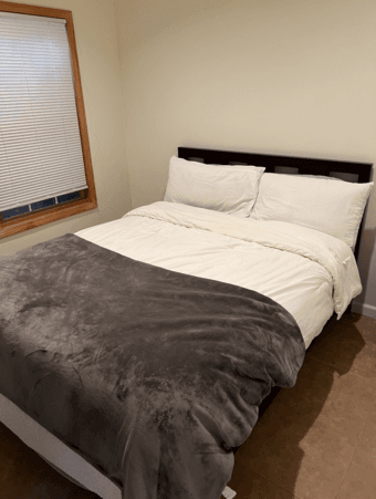 Queen Mattress and Bedframe for Pickup June 28-30 1