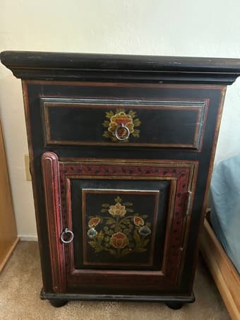 Wooden nightstand 1