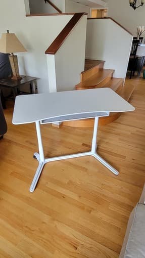 White standing desk (Container Store) 1