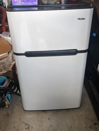 Haier Mini 3.2 CU refrigerator (Almost New) 1