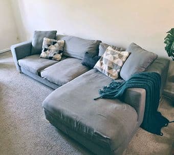 Free! Large Couch, Reupholstered 1