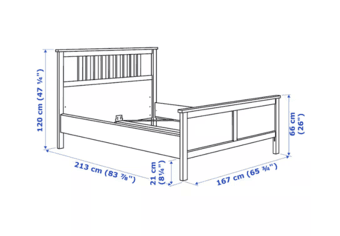 White Bed Frame (Queen) & Free Mattress 3