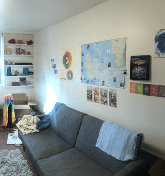 Gray Convertible Sofa 1
