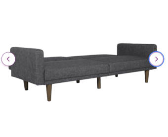 Gray Convertible Sofa 3