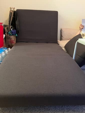 Gray Convertible Sofa Chair Bed- $80 2