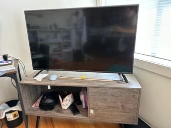 50 inch TV (LG) and TV stand 2