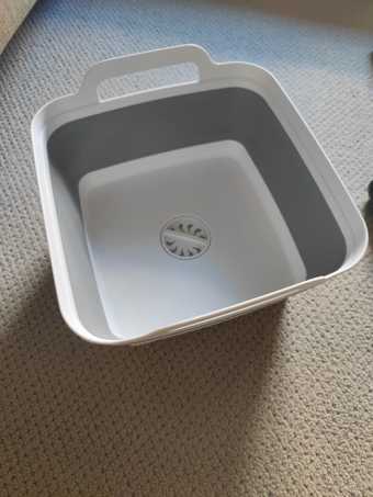 Collapsible portable dish tub 1