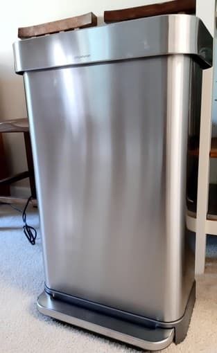 Rectangular Trash Can simplehuman 45L 2