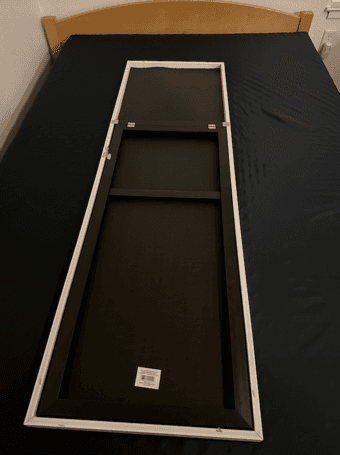 Floor mirror with white frame 2